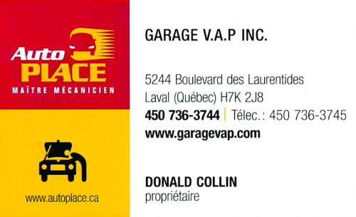 Garage V.A.P Inc. à Laval
